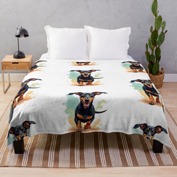 Item preview, Watercolor Dachshund Run designed and sold by Prints by Mat.