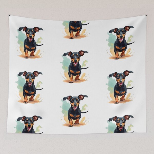 Item preview, Watercolor Dachshund Run designed and sold by Prints by Mat.