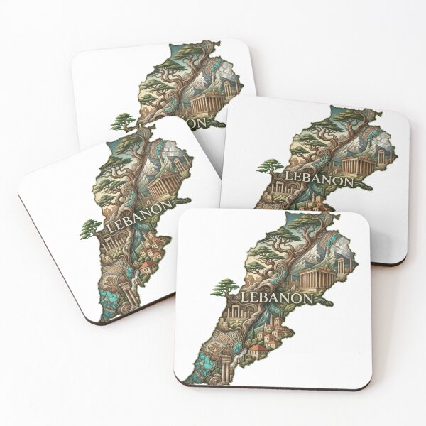 Item preview, Lebanon Heritage Map designed and sold by M1-brand.