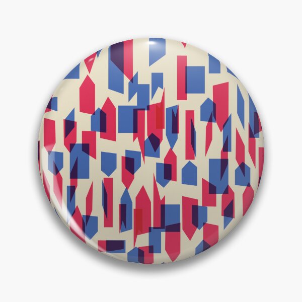 Item preview, Geometric Gradient Pixel to Stripe Red and Blue Student Pattern designed and sold by ImStickerHappy.