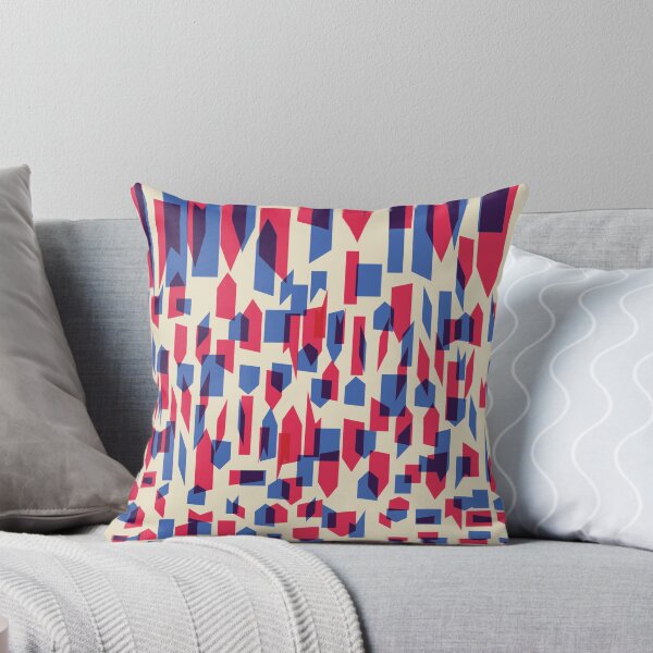 Item preview, Geometric Gradient Pixel to Stripe Red and Blue Student Pattern designed and sold by ImStickerHappy.