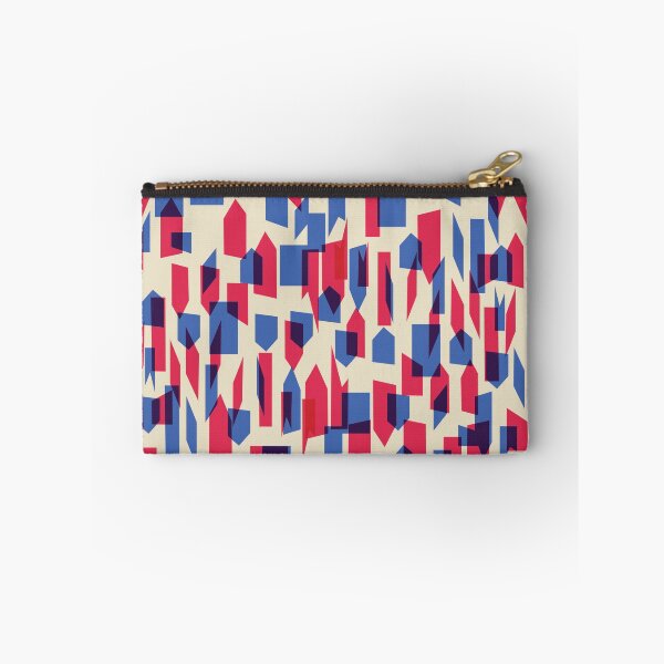 Item preview, Geometric Gradient Pixel to Stripe Red and Blue Student Pattern designed and sold by ImStickerHappy.