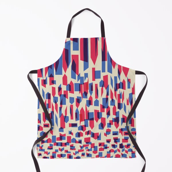 Item preview, Geometric Gradient Pixel to Stripe Red and Blue Student Pattern designed and sold by ImStickerHappy.