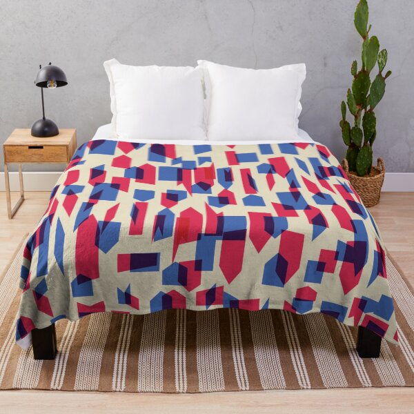 Item preview, Geometric Gradient Pixel to Stripe Red and Blue Student Pattern designed and sold by ImStickerHappy.