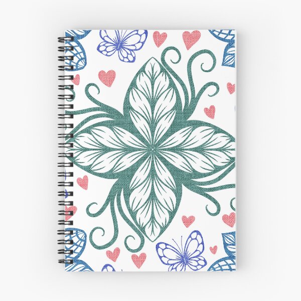 Item preview, Dusty Botanical Zentangle Butterfly Pattern designed and sold by OddBloomPNG.