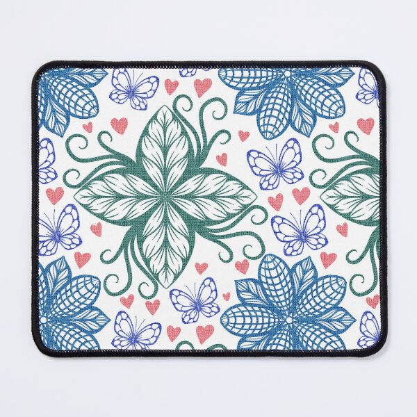 Item preview, Dusty Botanical Zentangle Butterfly Pattern designed and sold by OddBloomPNG.