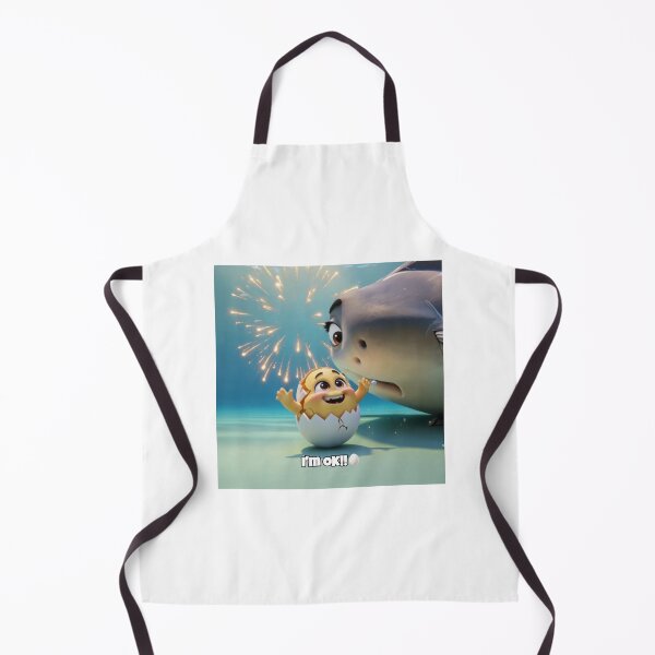 Item preview, Egg Character Meets the World's Biggest Whale Shark - Cute Ocean Art, Scene 3 designed and sold by HappyEggyShop.