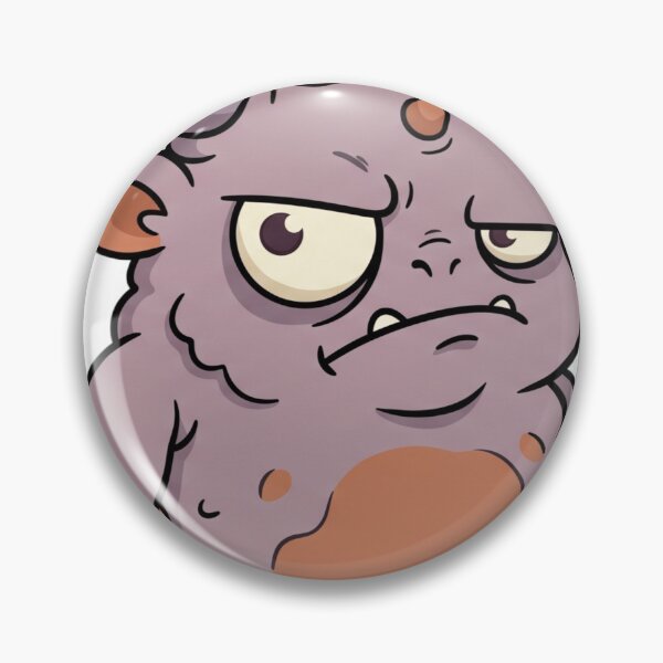 Item preview, Grumpy Little Purple Monster – Cute Chubby Cartoon Demon designed and sold by Pixele.