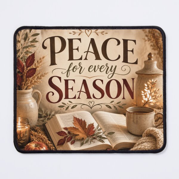 Item preview, Peace for Every Season – Christian Autumn Faith Design designed and sold by astersgraphics.