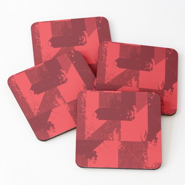 Item preview, Cyberpunk Crimson Red Grunge Abstract Student Pattern designed and sold by ImStickerHappy.