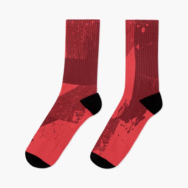 Item preview, Cyberpunk Crimson Red Grunge Abstract Student Pattern designed and sold by ImStickerHappy.