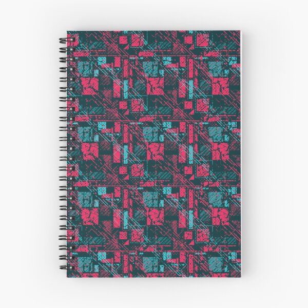 Item preview, Cyberpunk Tech Grid Teal and Magenta Student Pattern designed and sold by ImStickerHappy.