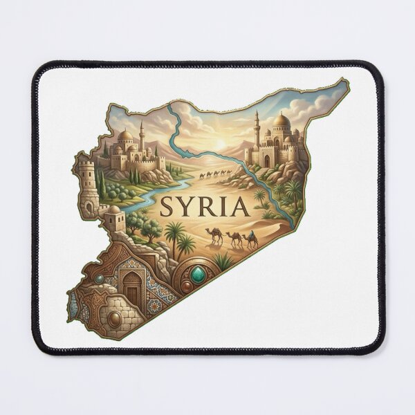 Item preview, Syria Heritage Map designed and sold by M1-brand.