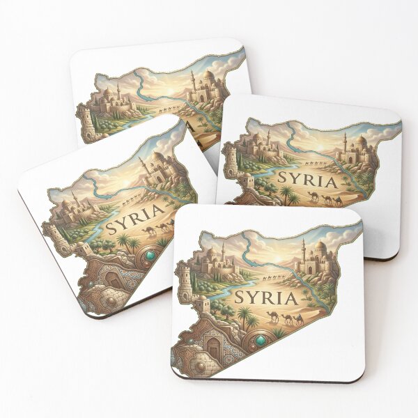 Item preview, Syria Heritage Map designed and sold by M1-brand.