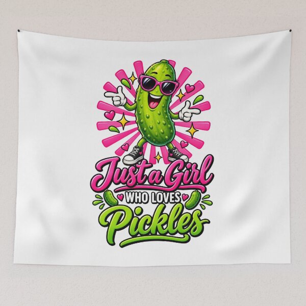 Item preview, Just a girl who loves pickles designed and sold by BuxomBabe21.