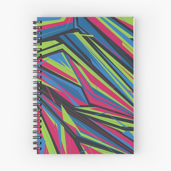 Item preview, Athletic Racing Speed Stripes Lime and Magenta Student Pattern designed and sold by ImStickerHappy.