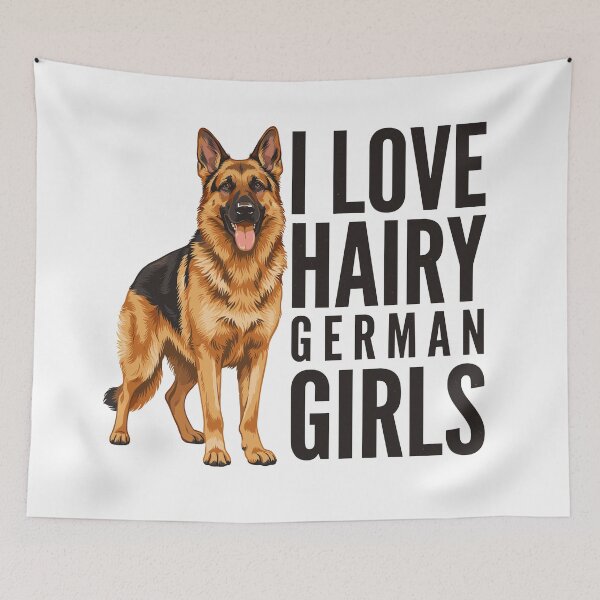 Item preview, i love hairy german girls designed and sold by beoldfashioned.