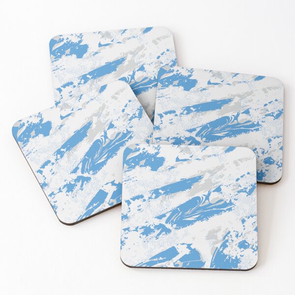 Item preview, Alpine Topographic Camo Blue and White Student Pattern designed and sold by ImStickerHappy.