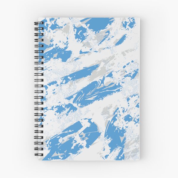 Item preview, Alpine Topographic Camo Blue and White Student Pattern designed and sold by ImStickerHappy.