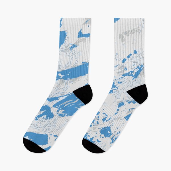 Item preview, Alpine Topographic Camo Blue and White Student Pattern designed and sold by ImStickerHappy.