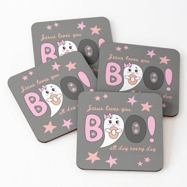 Item preview, Christian Halloween Cute Ghost Jesus Loves You Boo Spooky Season Fall Spirit designed and sold by Forevermore.