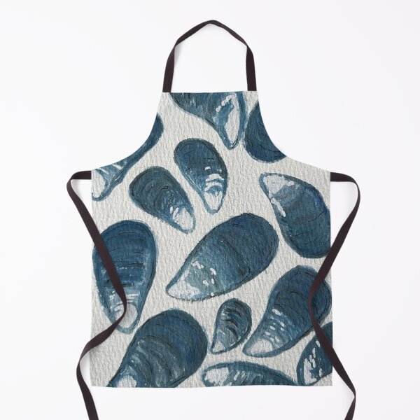 Item preview, Blue Mussels Art Print designed and sold by coastalcove26.