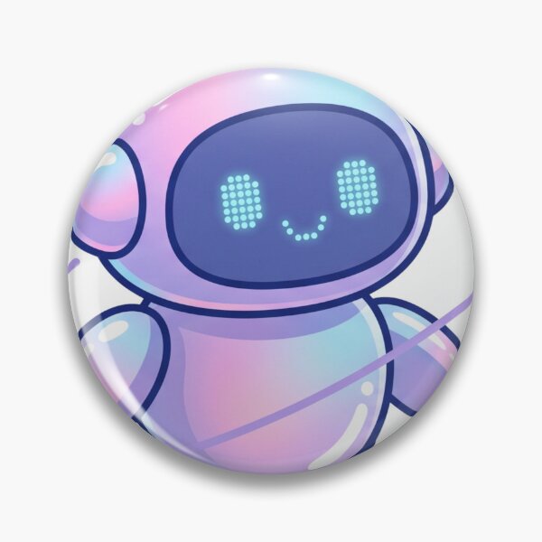 Artikelvorschau, Niedlicher Kawaii-Weltraumroboter – Pastellfarbener, schillernder Pixel-Bot (Indie) entworfen und verkauft von Pixele.