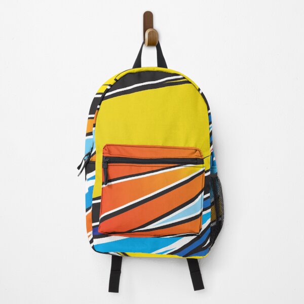 Item preview, Racing Livery Yellow and Orange Speed Stripes Student Pattern designed and sold by ImStickerHappy.