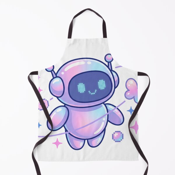Item preview, Cute Kawaii Space Robot – Pastel Iridescent Pixel Bot Indie designed and sold by Pixele.