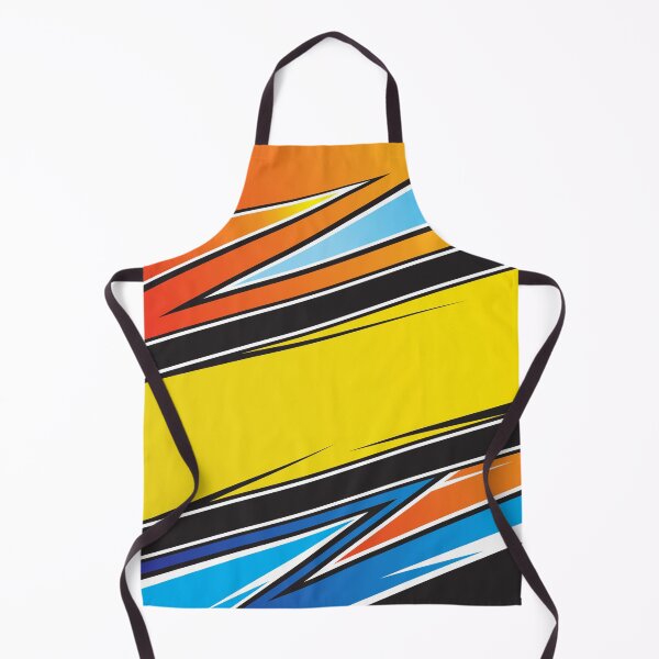 Item preview, Racing Livery Yellow and Orange Speed Stripes Student Pattern designed and sold by ImStickerHappy.
