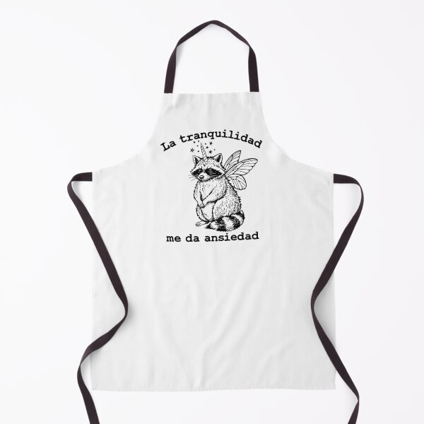 Item preview, La tranquilidad me da ansiedad mapache divertido, frase en español designed and sold by aponwao.