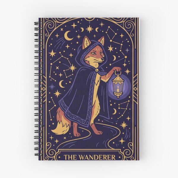 Item preview, The Wanderer Fox Tarot Card – Celestial Witchy Mystical designed and sold by Pixele.