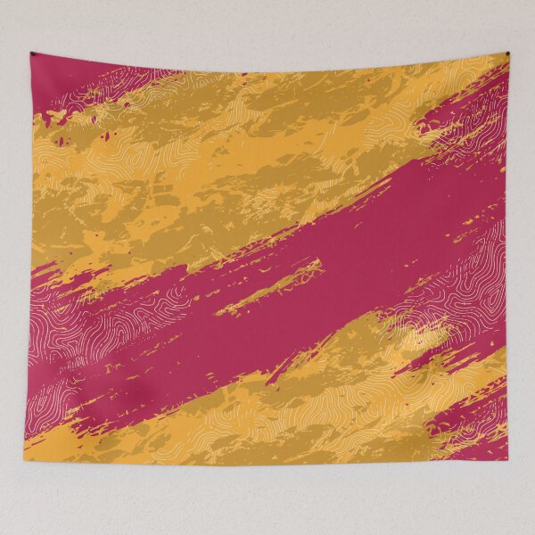 Item preview, Athletic Maroon and Gold Topographic Camo Student Pattern designed and sold by ImStickerHappy.