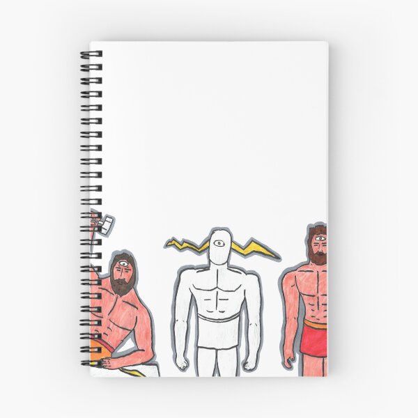 Item preview, Tres cíclopes uranianos: Brontes, Arges y Steropes. designed and sold by BasiliskLabours.