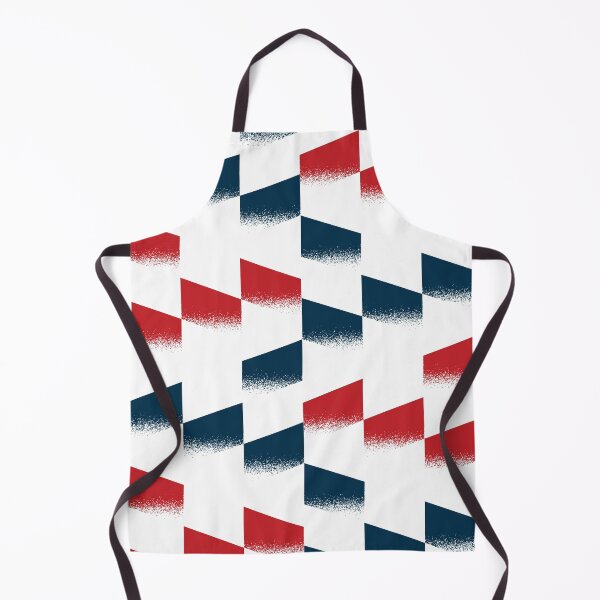 Item preview, Red and Navy Blue Geometric Spray Team Color Student Pattern designed and sold by ImStickerHappy.