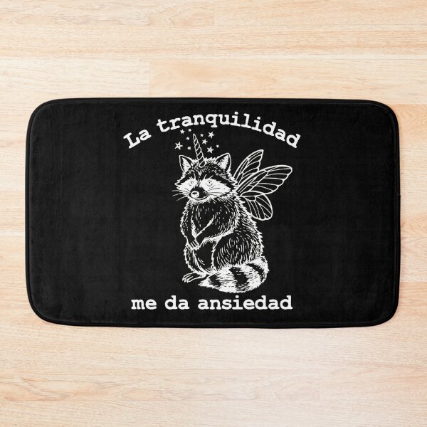 Item preview, La tranquilidad me da ansiedad mapache divertido, frase en español designed and sold by aponwao.
