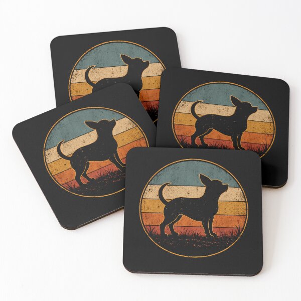 Item preview, Retro Vintage Dog Sunset Silhouette Nature Lover designed and sold by Moizento.