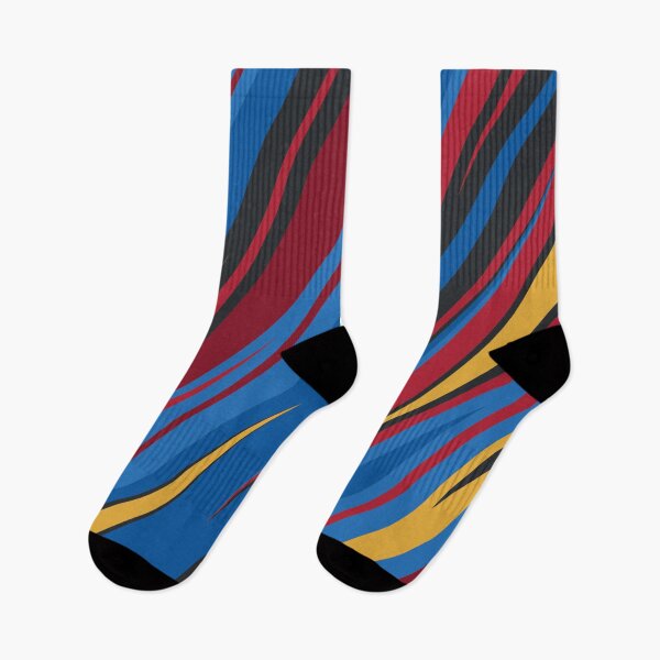 Item preview, Athletic Blue and Red Speed Stripes Student Athlete Pattern designed and sold by ImStickerHappy.