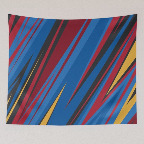 Item preview, Athletic Blue and Red Speed Stripes Student Athlete Pattern designed and sold by ImStickerHappy.
