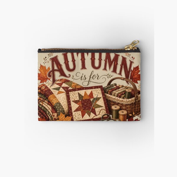Item preview, Autumn Is for Quilting – Cozy Fall Quilter Design designed and sold by astersgraphics.