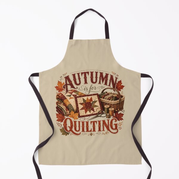 Item preview, Autumn Is for Quilting – Cozy Fall Quilter Design designed and sold by astersgraphics.