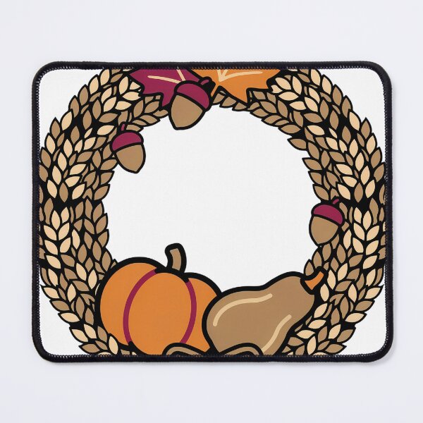 Item preview, Fall Harvest Wheat Wreath with Pumpkin, Acorns & Autumn Leaves designed and sold by LYRA-Concepts.