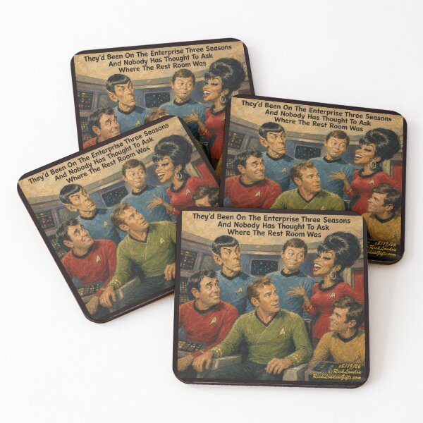 Item preview, Retro Space Crew Restroom Mystery – Sci‑Fi Humor Cartoon designed and sold by Rick London Gifts.