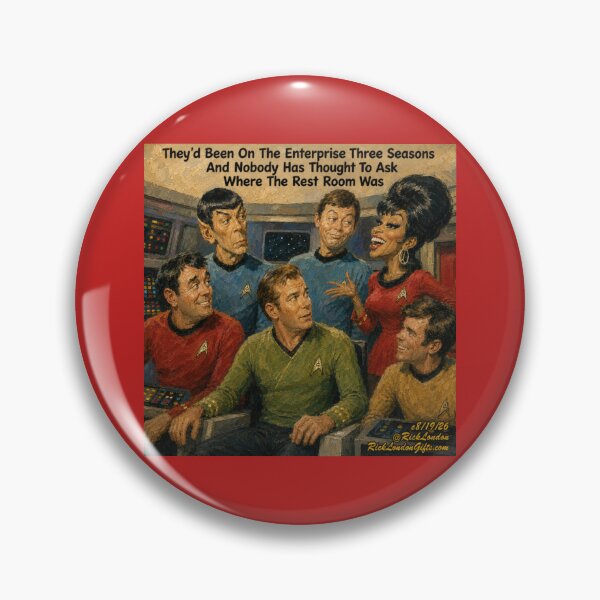 Item preview, Retro Space Crew Restroom Mystery – Sci‑Fi Humor Cartoon designed and sold by Rick London Gifts.
