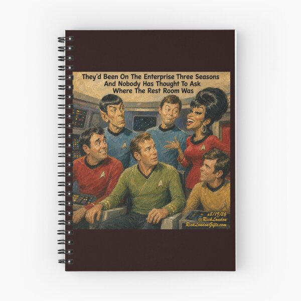 Item preview, Retro Space Crew Restroom Mystery – Sci‑Fi Humor Cartoon designed and sold by Rick London Gifts.