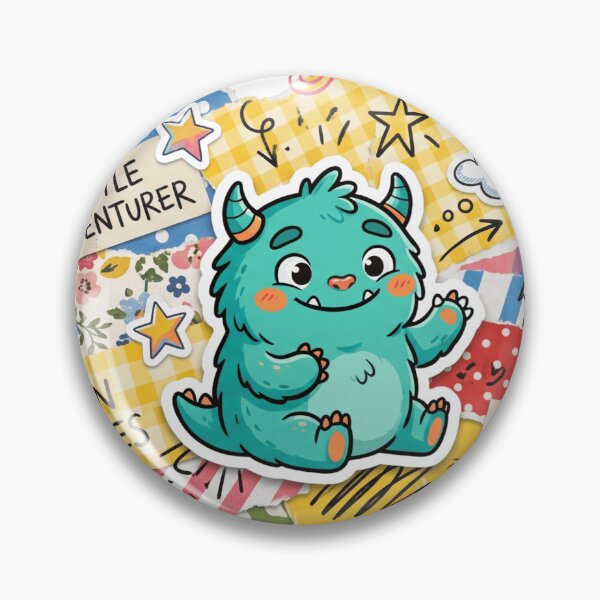 Item preview, Little Adventurer Cute Monster – Scrapbook Collage Kids designed and sold by Pixele.