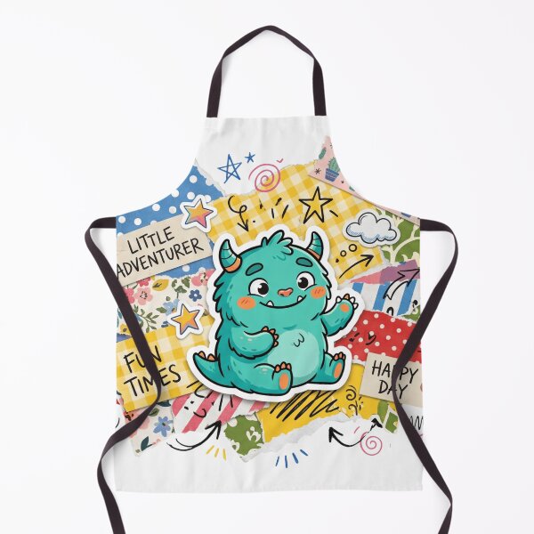 Item preview, Little Adventurer Cute Monster – Scrapbook Collage Kids designed and sold by Pixele.