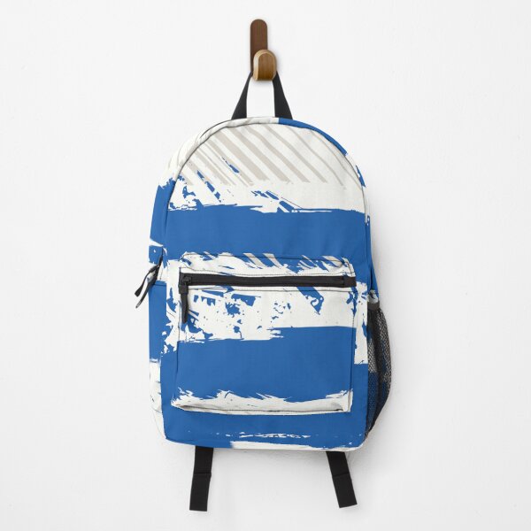 Item preview, Distressed Cobalt Blue Nautical Stripe Student Pattern designed and sold by ImStickerHappy.