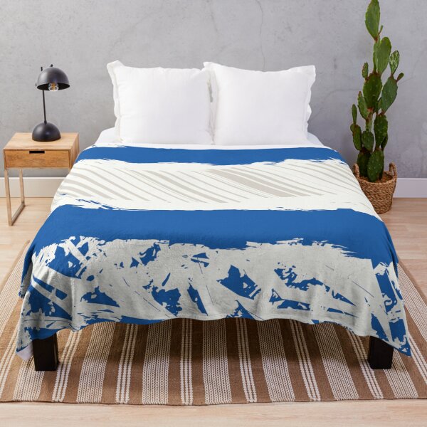 Item preview, Distressed Cobalt Blue Nautical Stripe Student Pattern designed and sold by ImStickerHappy.