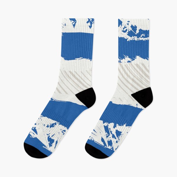 Item preview, Distressed Cobalt Blue Nautical Stripe Student Pattern designed and sold by ImStickerHappy.